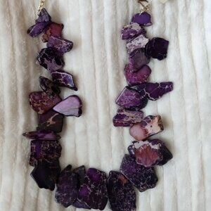 New With Tags Barse Necklace Stone Purple